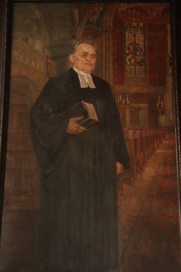 Das Gemälde von Pastor Eyme zeigt die ursprünglichen Malereien