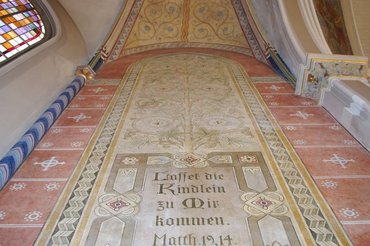 Die vielen bunten Farben waren lange Zeit verdeckt.
